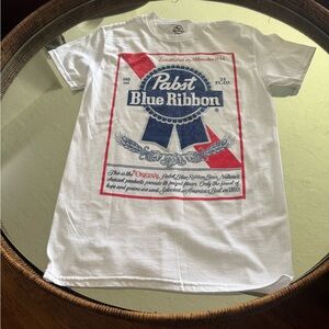 Pabst Blue Ribbon Beer White T-Shirt